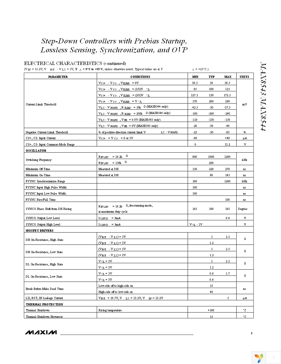 MAX8544EEP+ Page 3