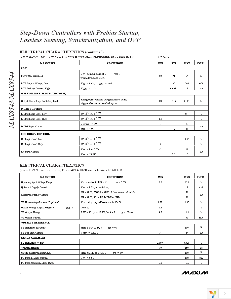 MAX8544EEP+ Page 4