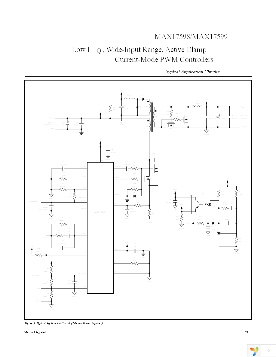 MAX17598ATE+ Page 21