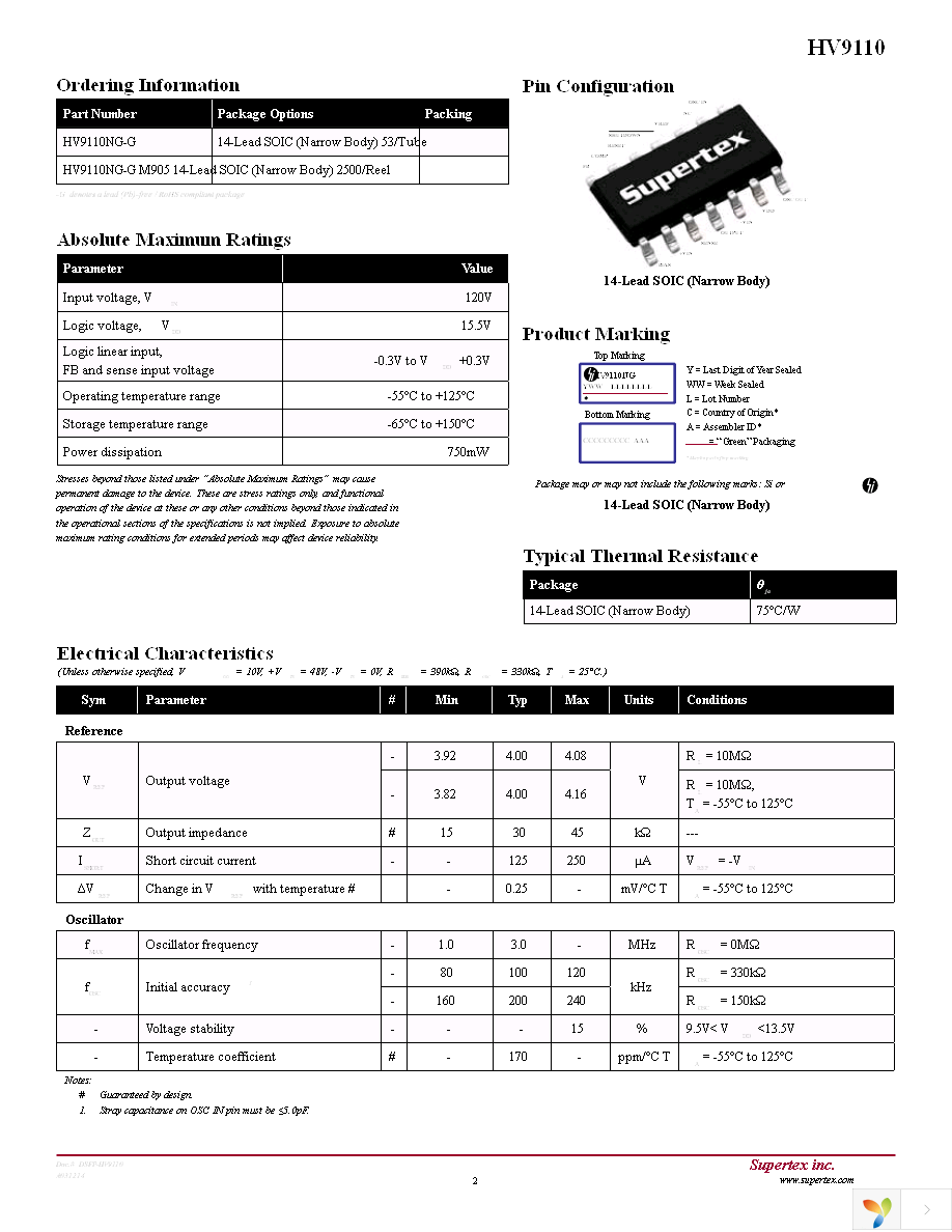 HV9110NG-G Page 2