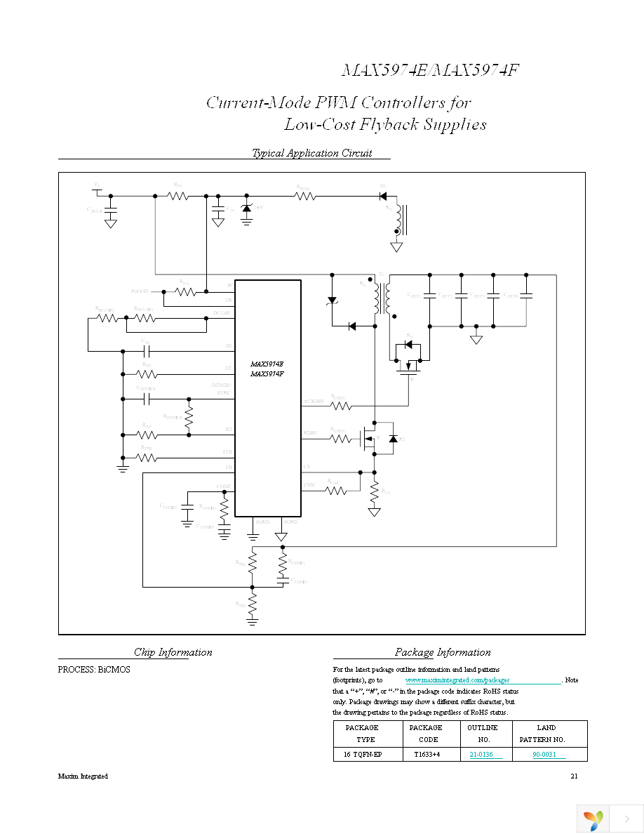 MAX5974EETE+T Page 21