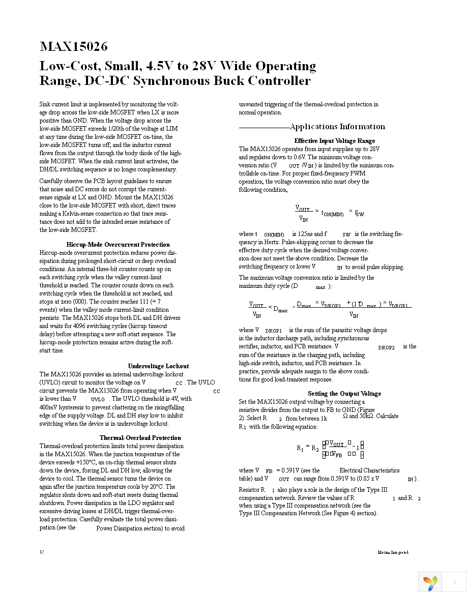 MAX15026CATD+T Page 12