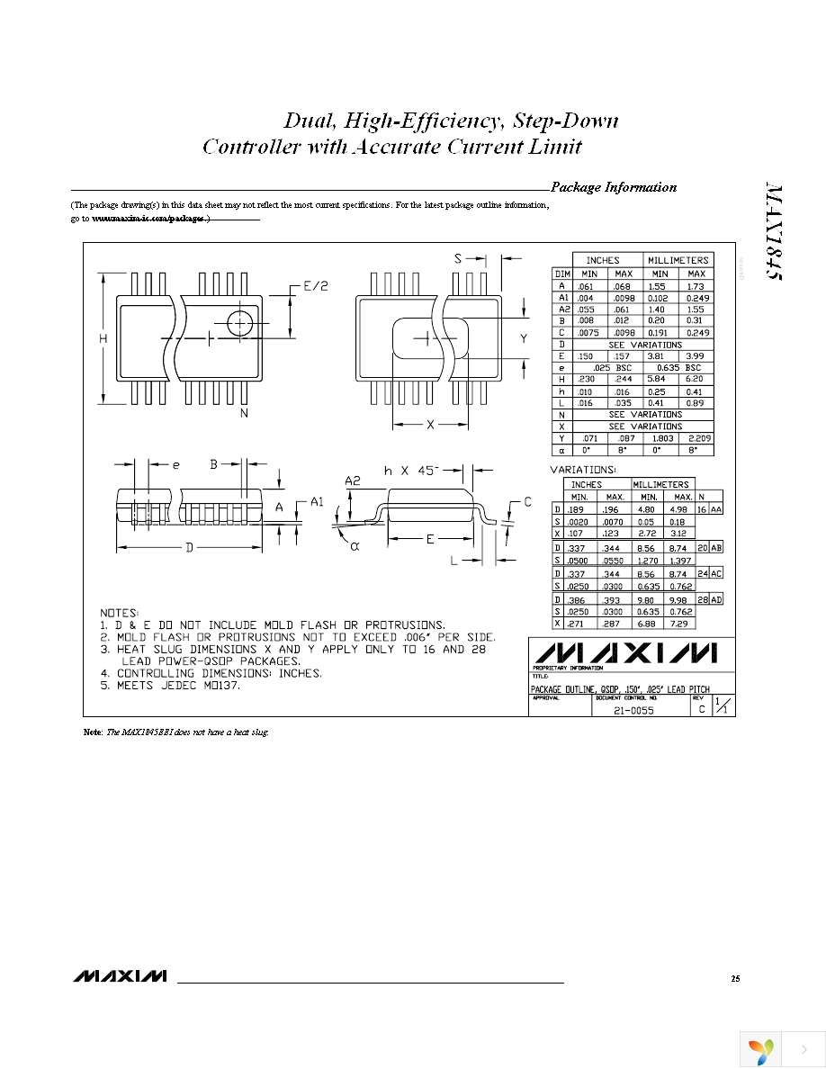 MAX1845ETX+T Page 25