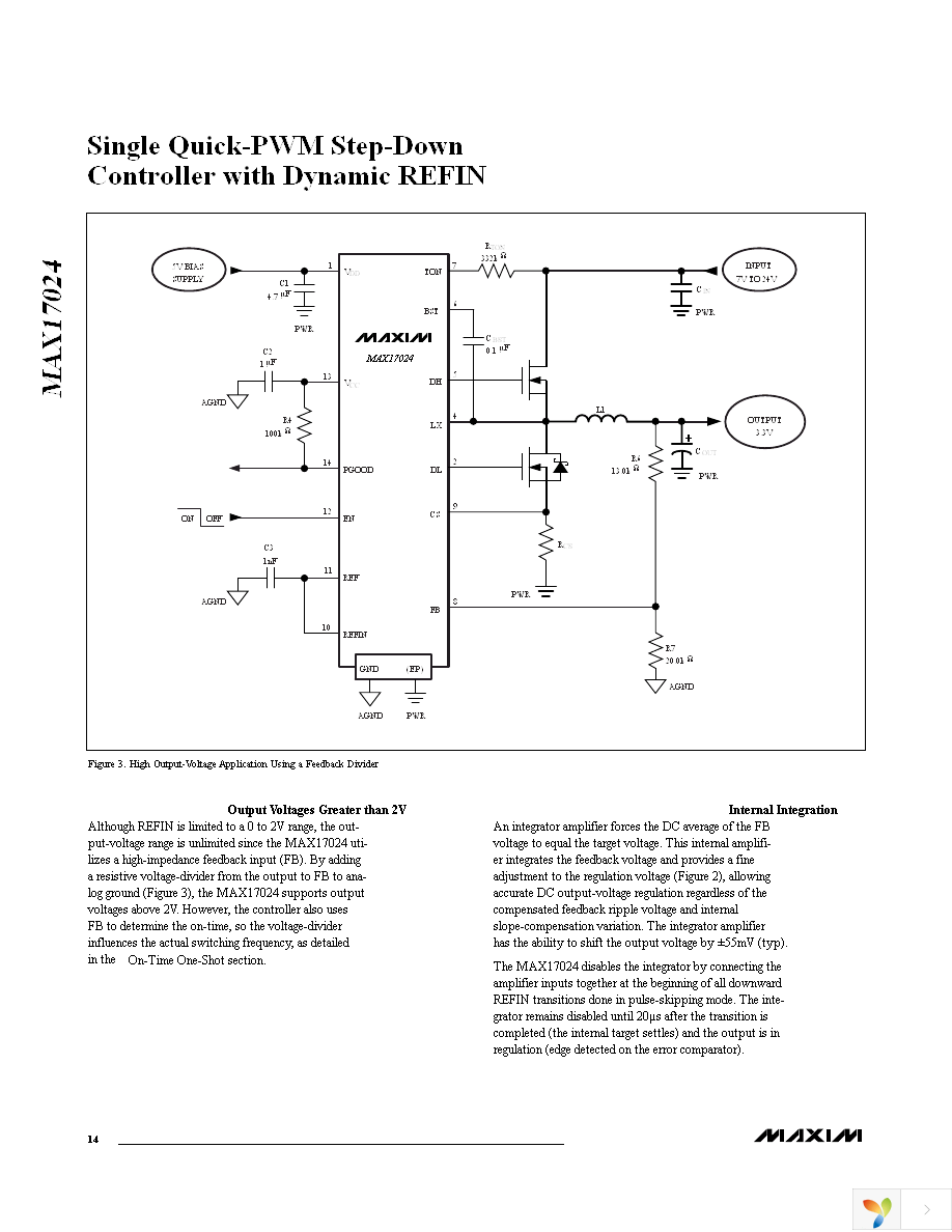 MAX17024ETD+T Page 14