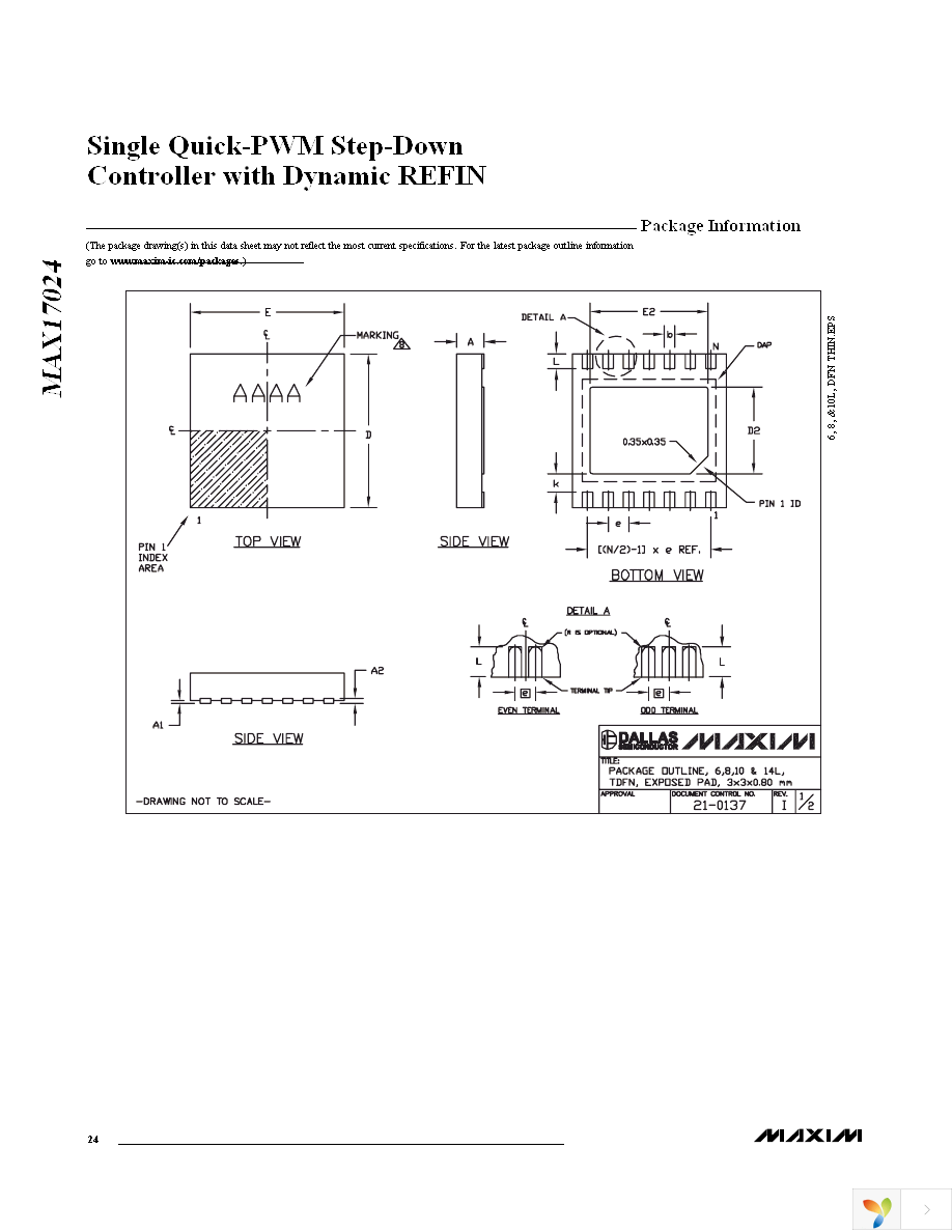 MAX17024ETD+T Page 24