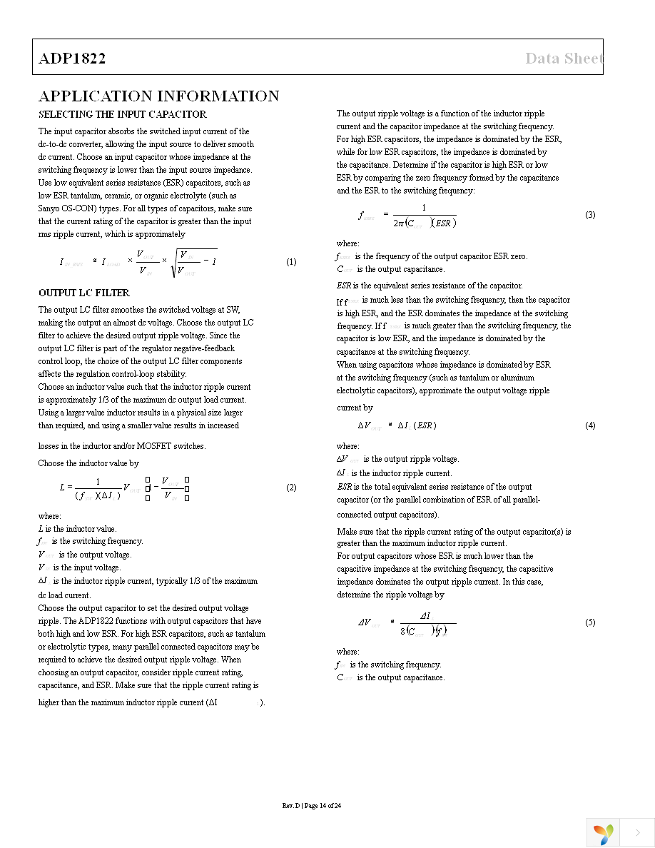 ADP1822ARQZ-R7 Page 14