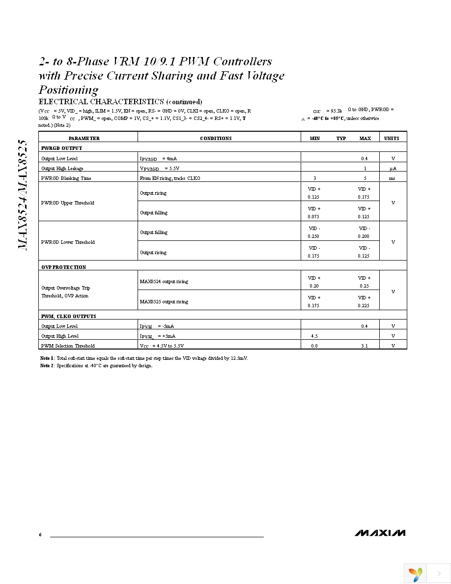 MAX8525EEI+T Page 6