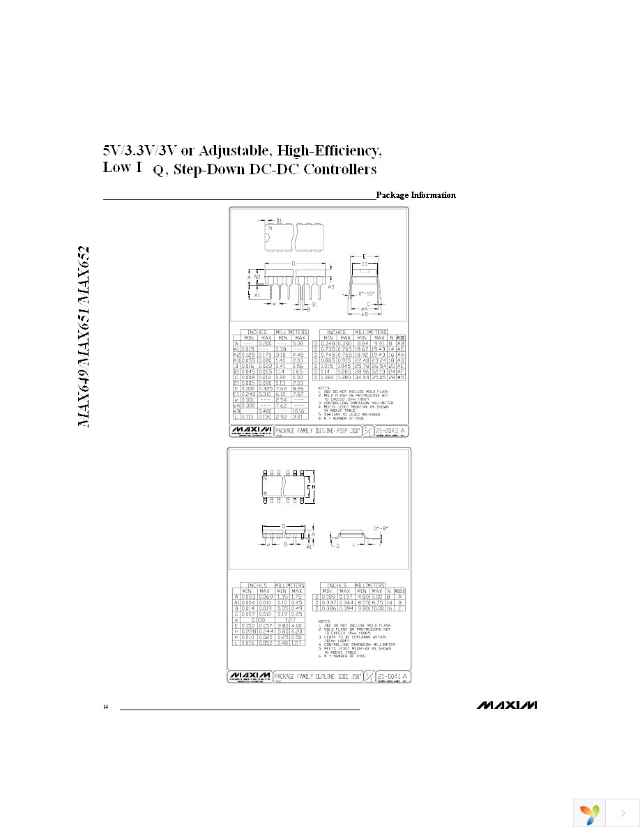 MAX651ESA+T Page 14