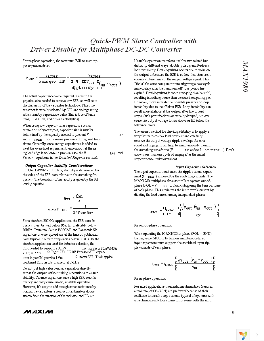 MAX1980ETP+T Page 23