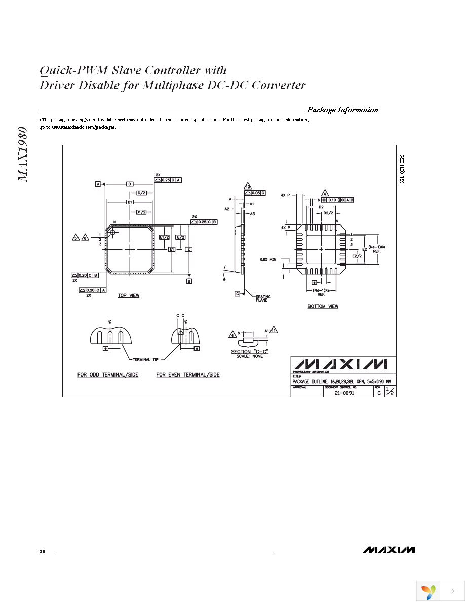 MAX1980ETP+T Page 30