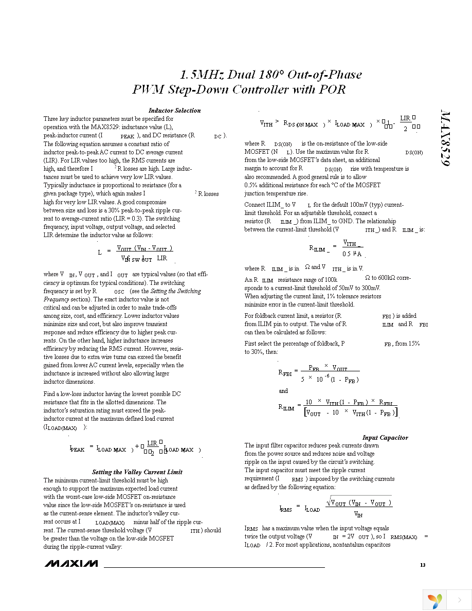 MAX8529EEG+T Page 13