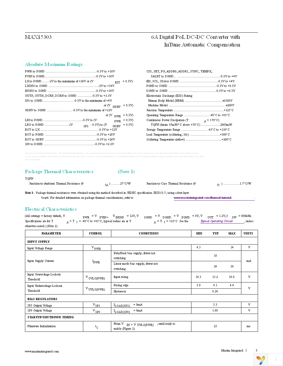 MAX15303AA00+TCM Page 2