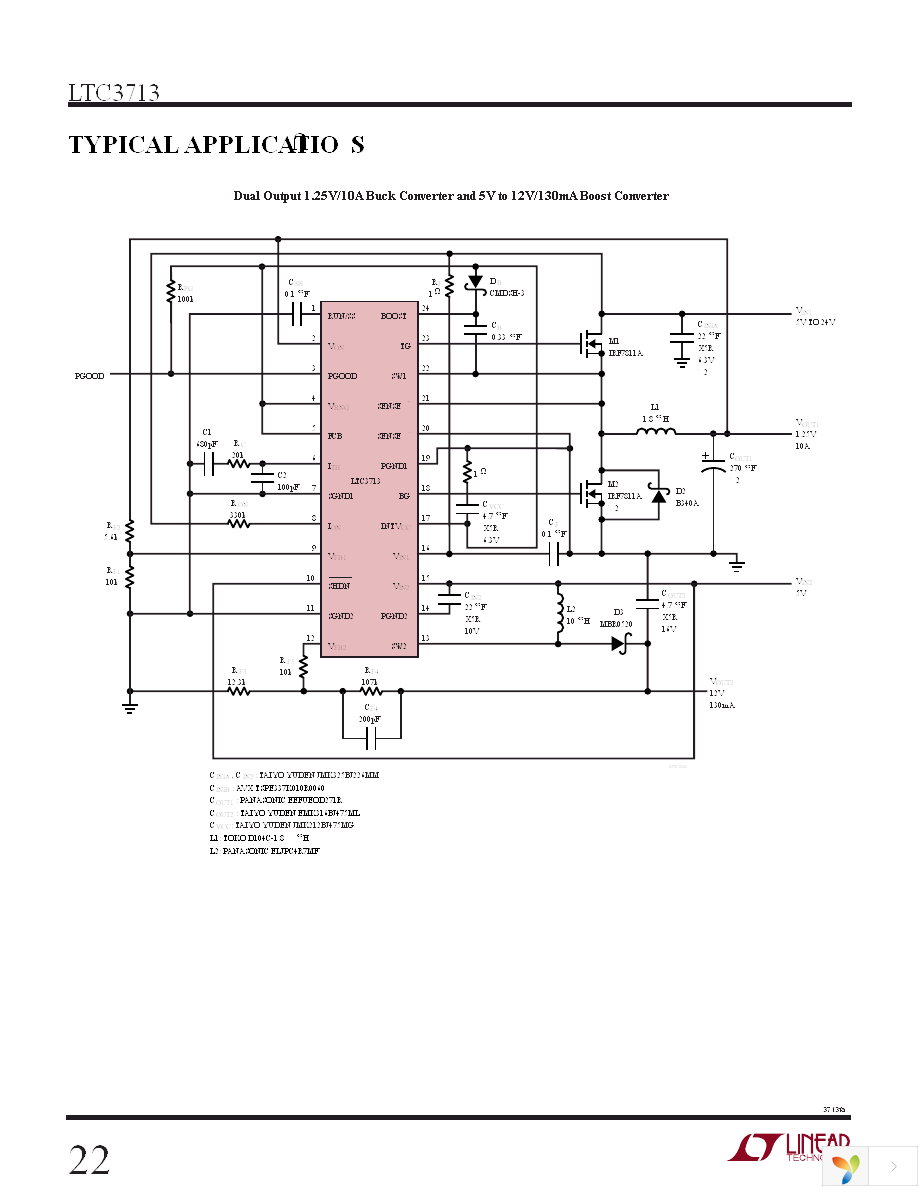 LTC3713EG Page 22