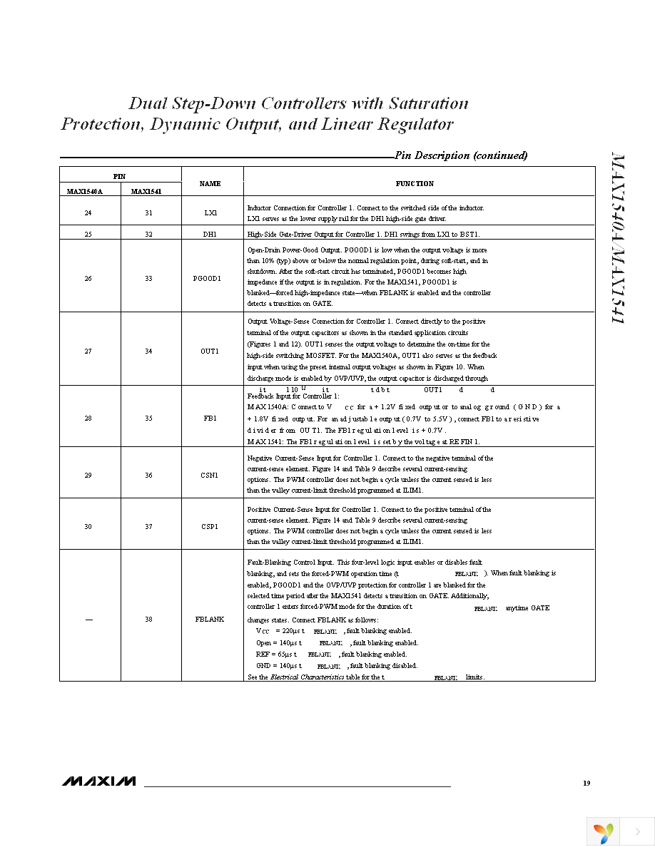 MAX1540AETJ+T Page 19