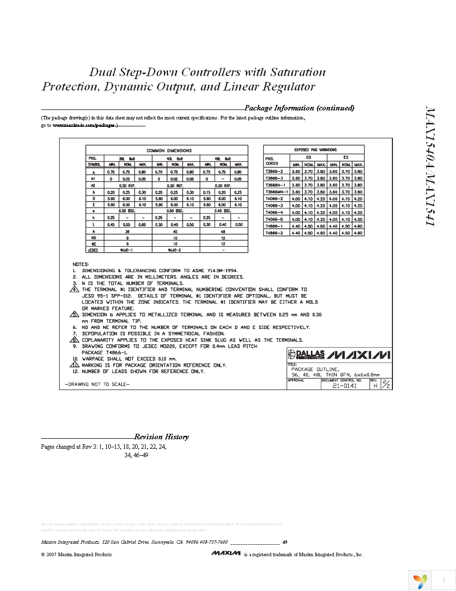 MAX1540AETJ+T Page 49