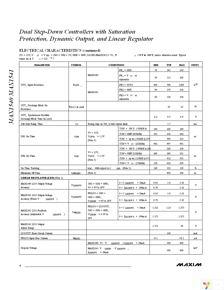 MAX1540ETJ+T Page 4