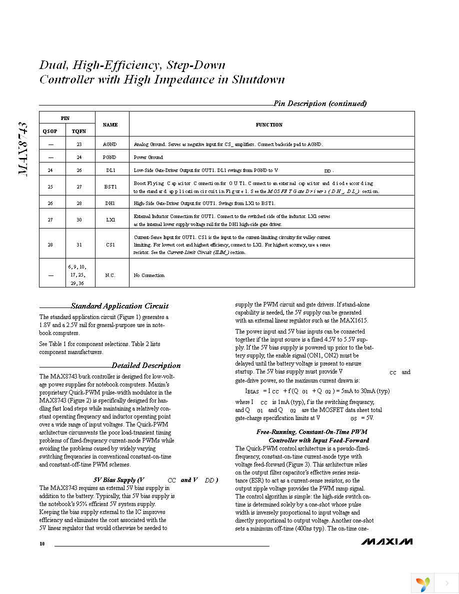 MAX8743EEI+T Page 10