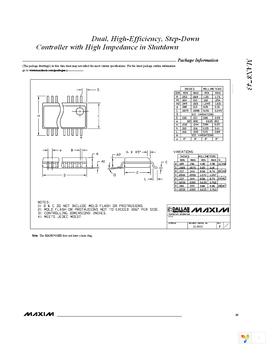 MAX8743EEI+T Page 25