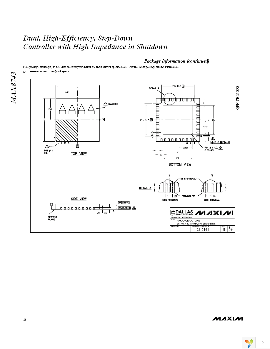 MAX8743EEI+T Page 26