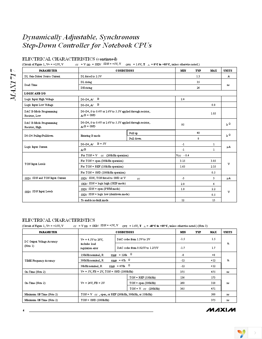 MAX1717EEG+T Page 4