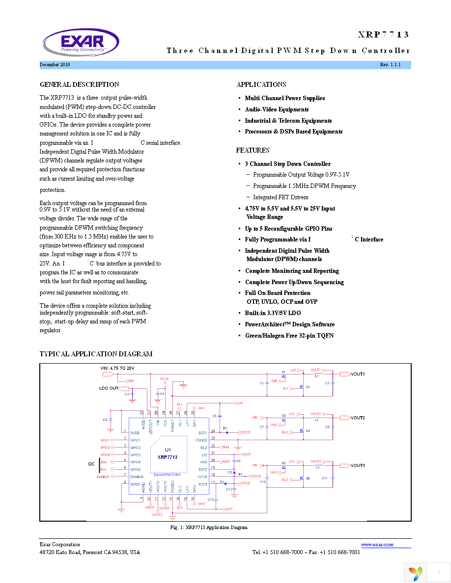 XRP7713ILB-F Page 1