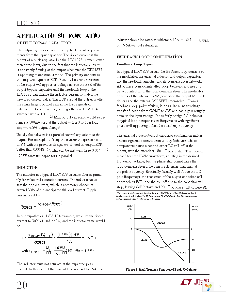 LTC1873EG Page 20