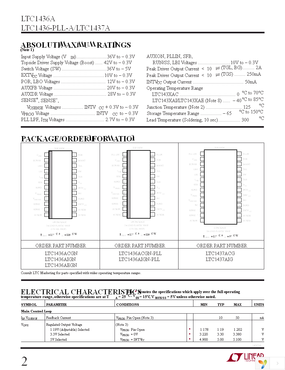 LTC1437ACG Page 2