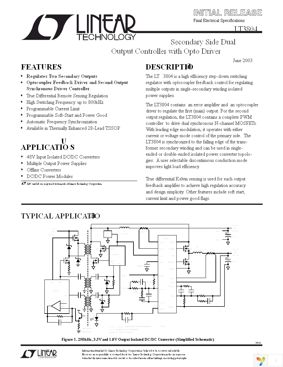 LT3804EFE Page 1