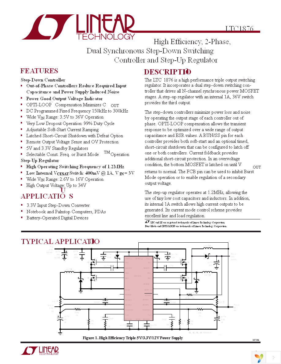 LTC1876EG Page 1