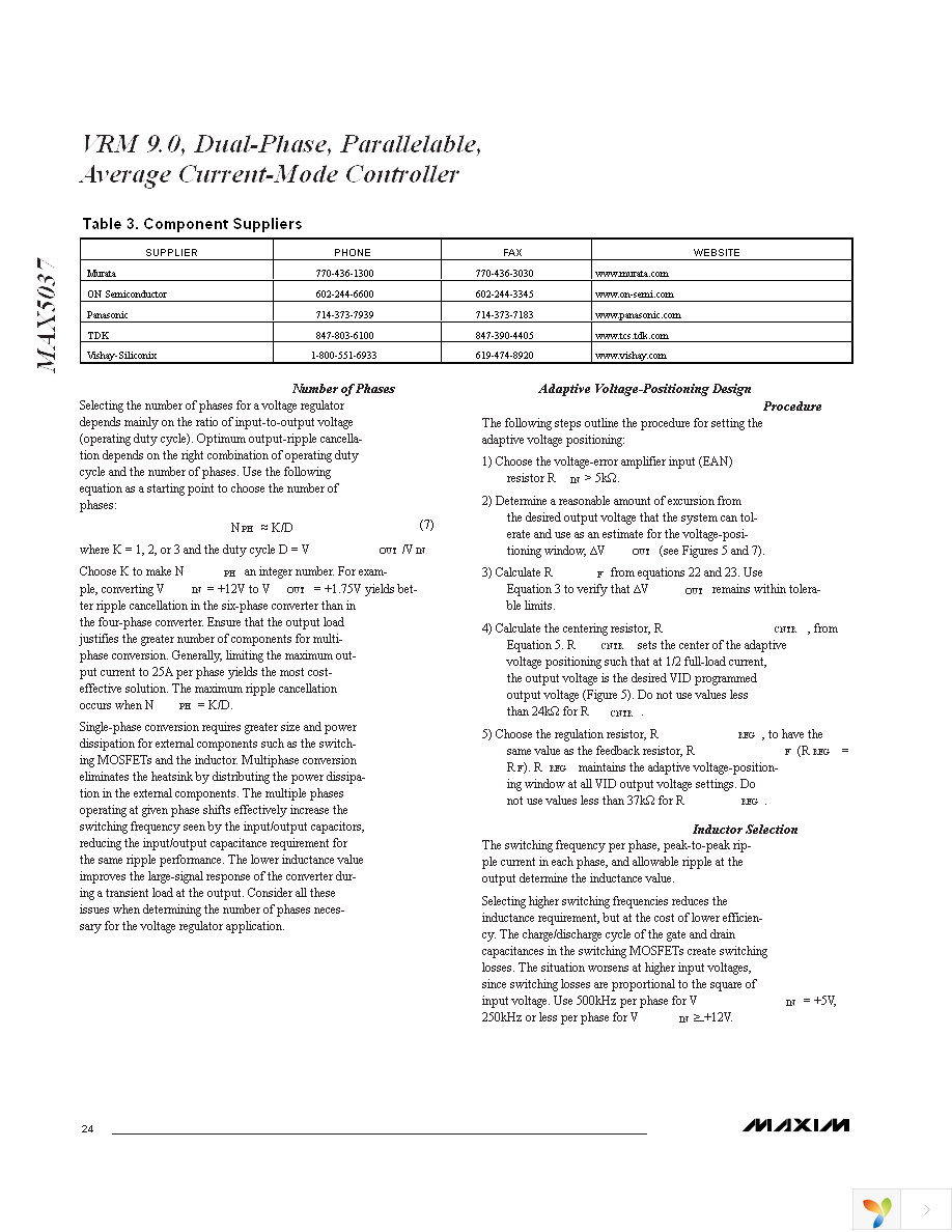 MAX5037EMH-T Page 24