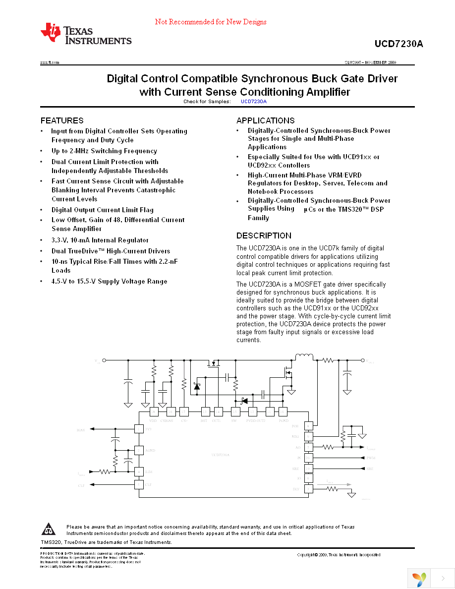 UCD7230ARGWR Page 1