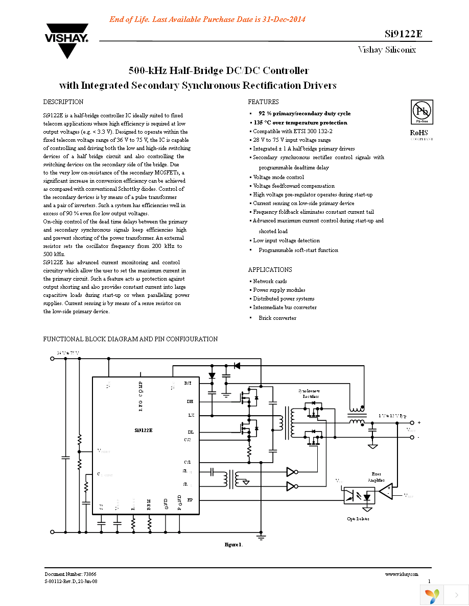 SI9122EDLP-T1-E3 Page 1