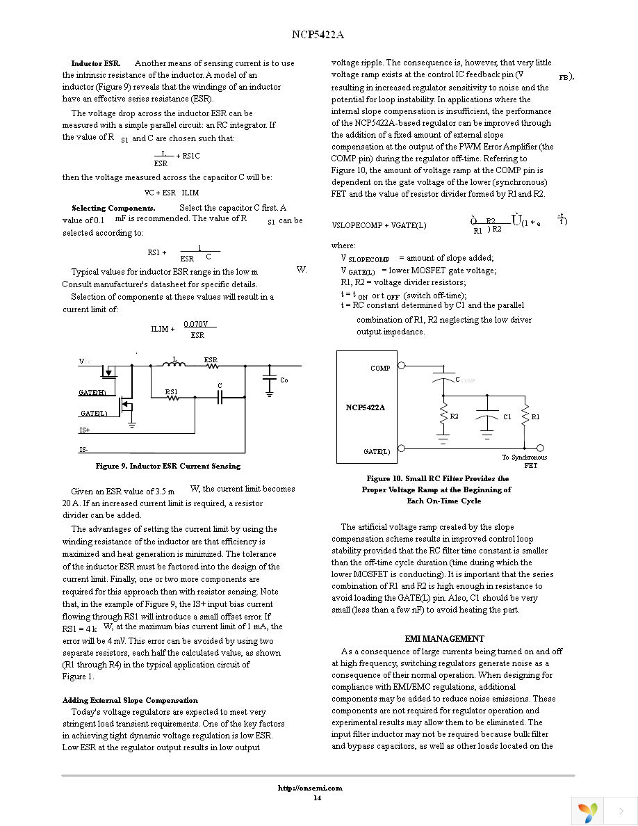 NCP5422ADR2G Page 14