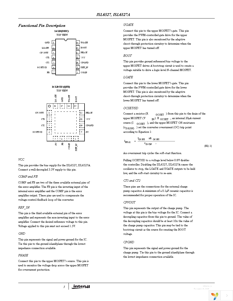 ISL6527ACBZ Page 5