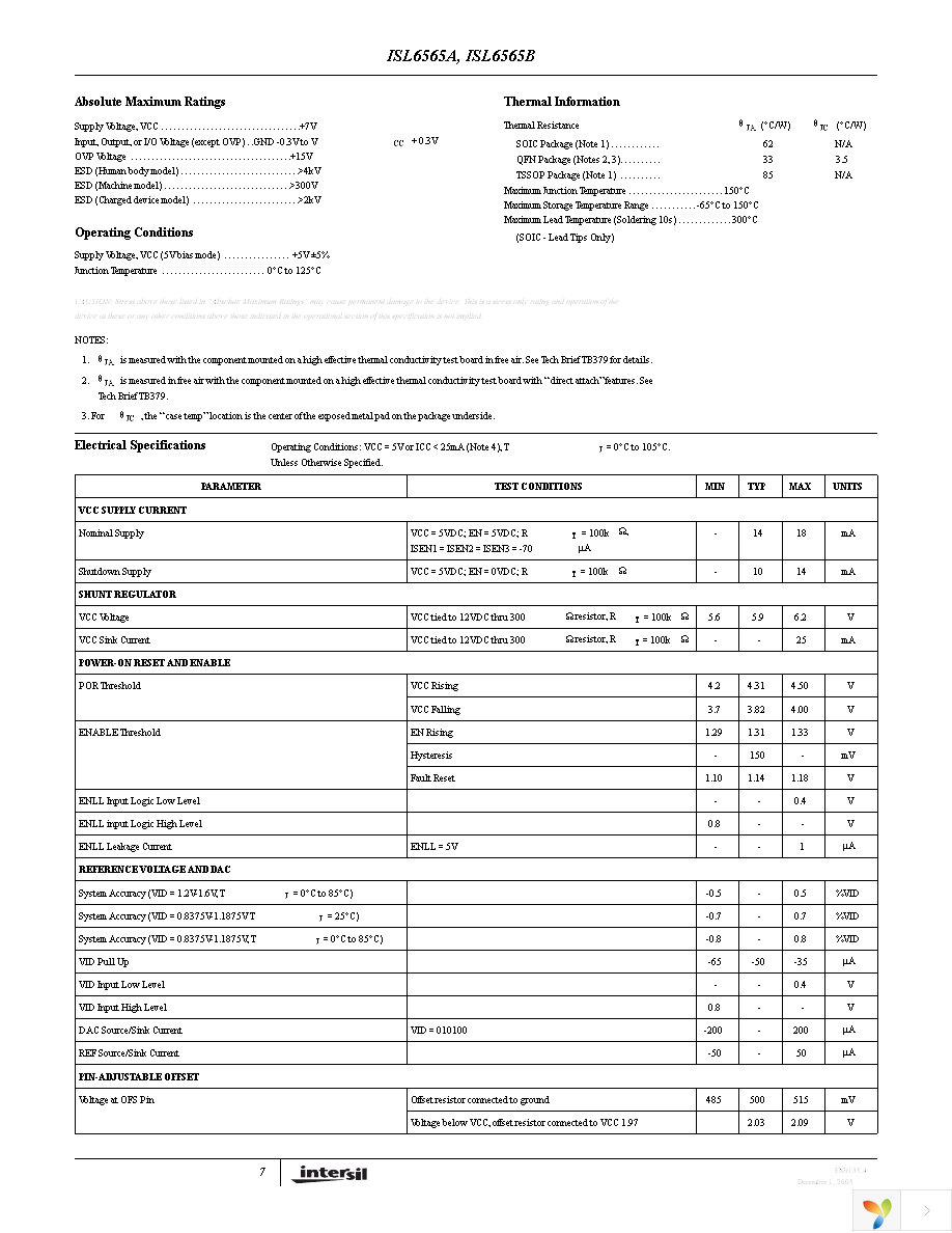 ISL6565ACBZ-T Page 7