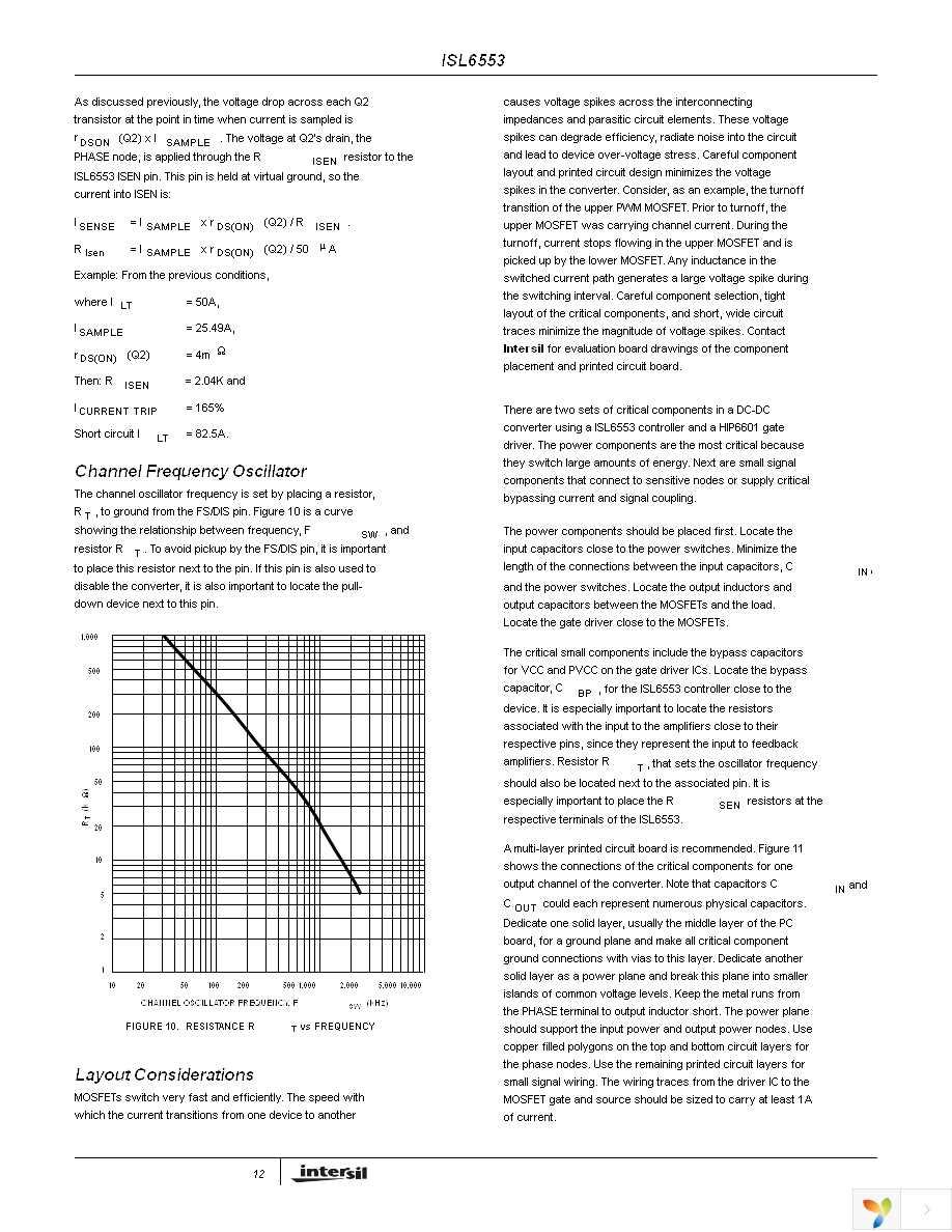 ISL6553CBZ-T Page 12