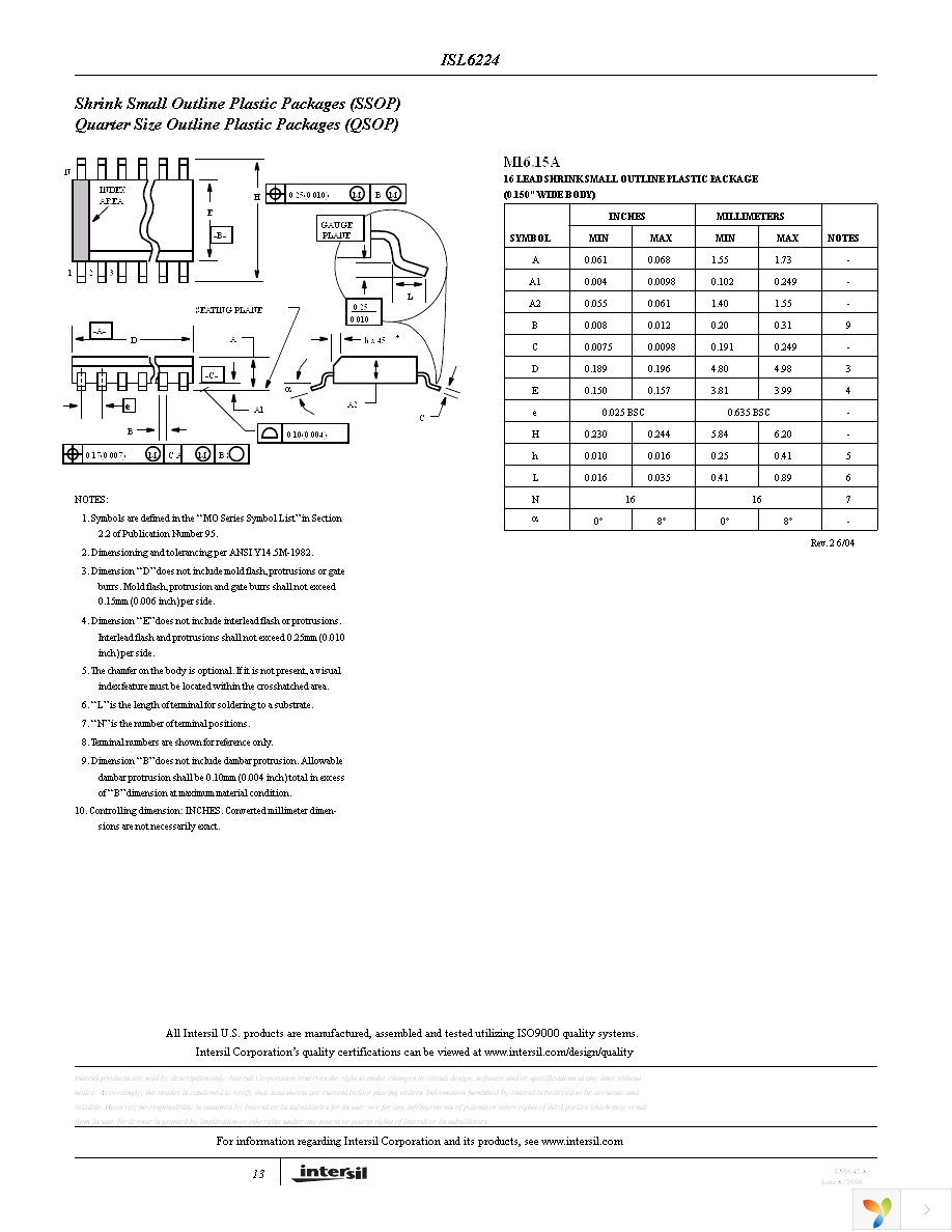 ISL6224CAZ-T Page 13