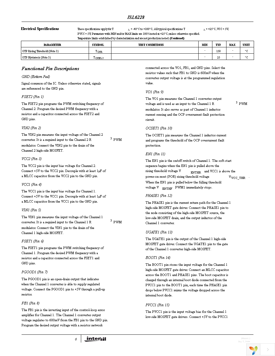 ISL6228HRTZ-T Page 6