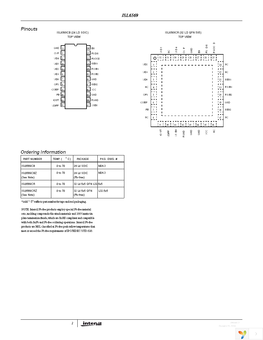 ISL6569CBZ-T Page 2