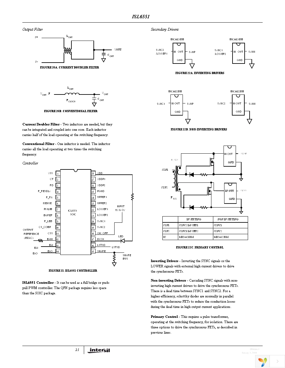 ISL6551IBZ Page 21