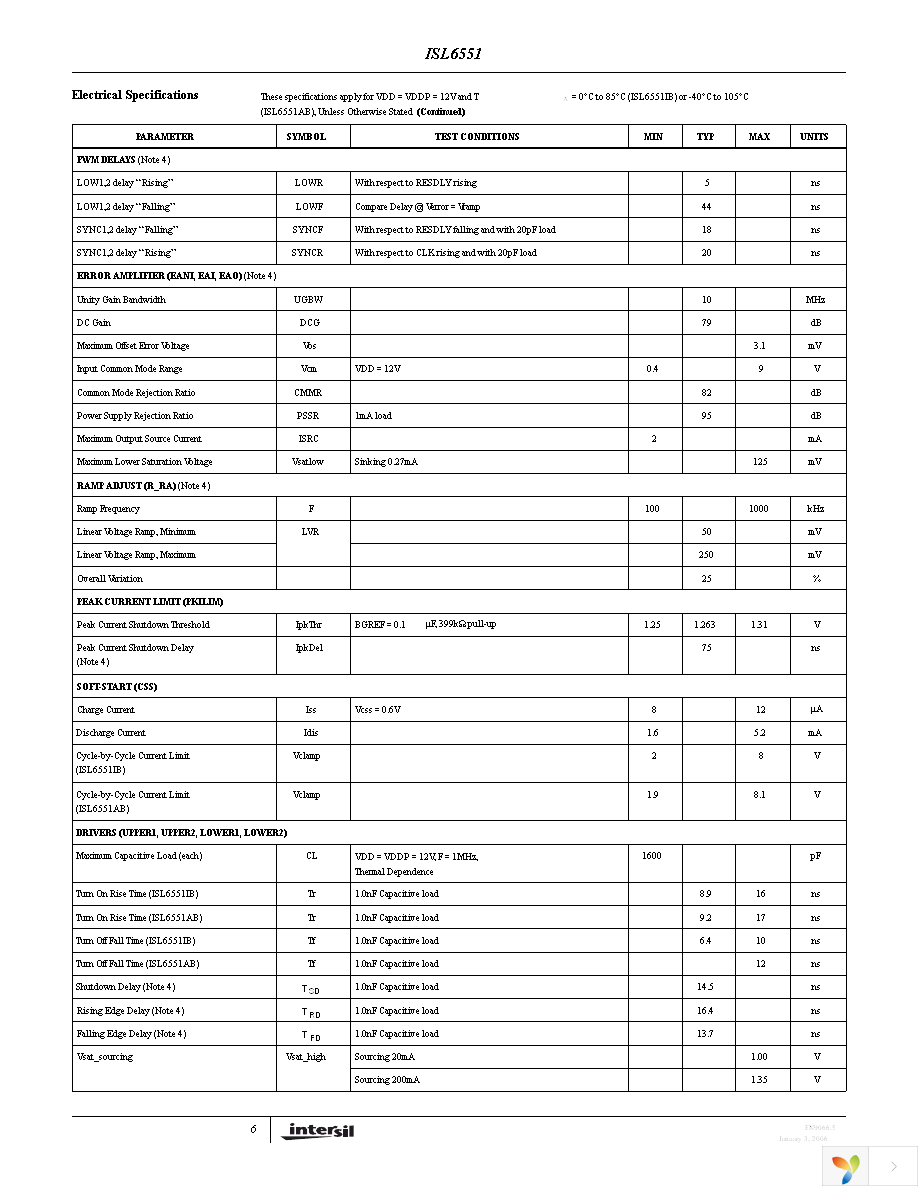 ISL6551IBZ Page 6