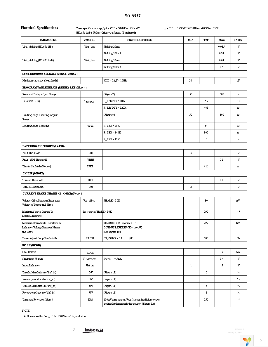 ISL6551IBZ Page 7