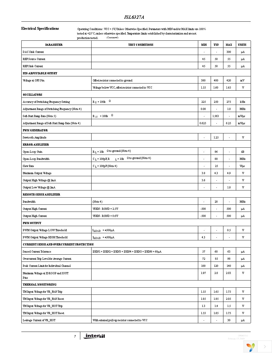 ISL6327ACRZ Page 7