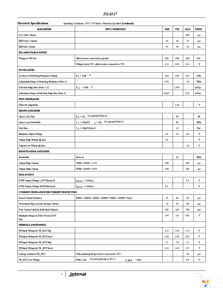 ISL6327CRZ-T Page 7