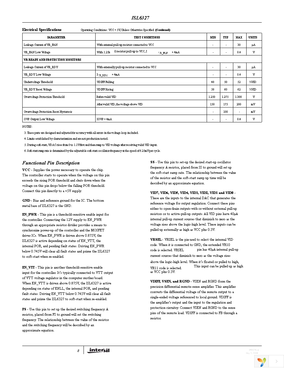 ISL6327CRZ-T Page 8