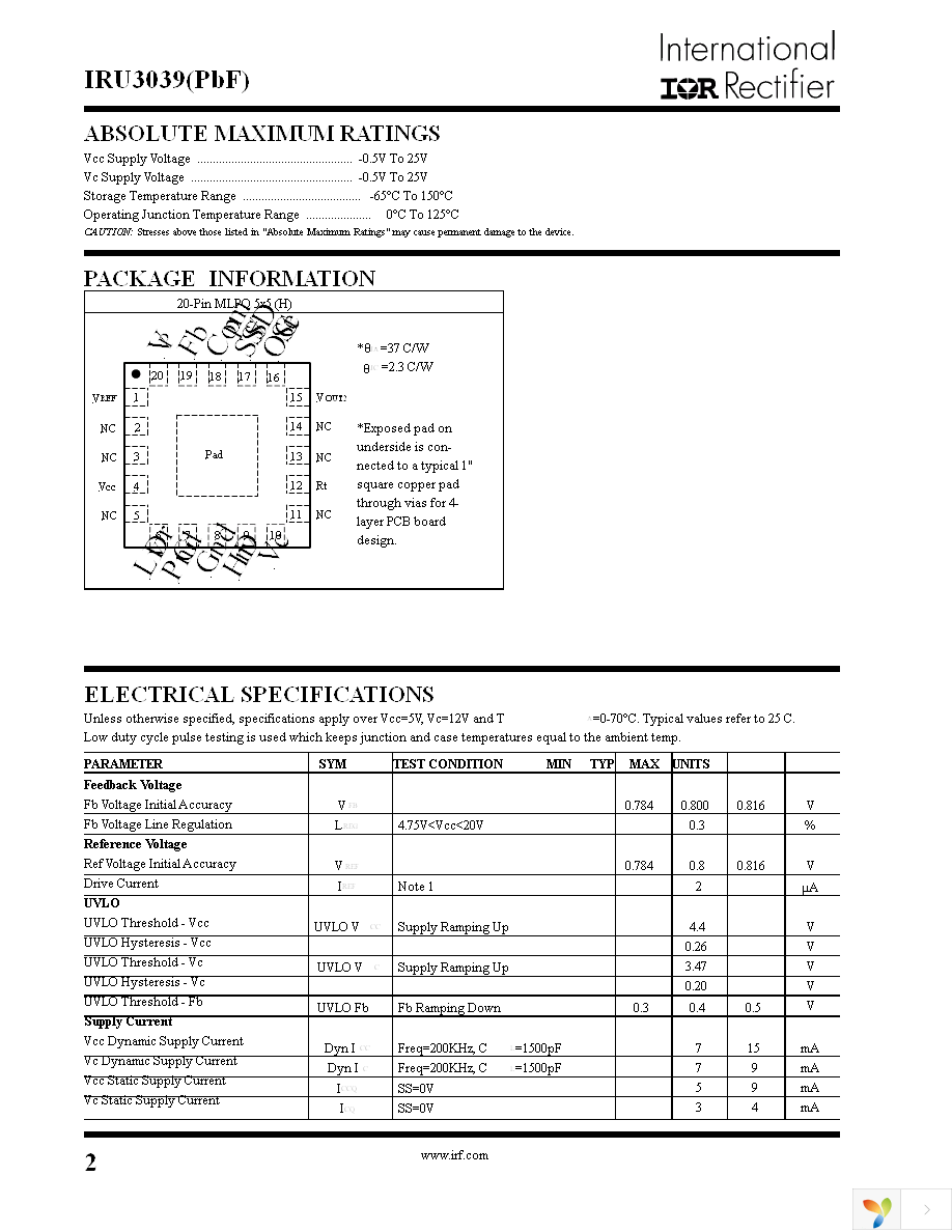 IRU3039CHTR Page 2