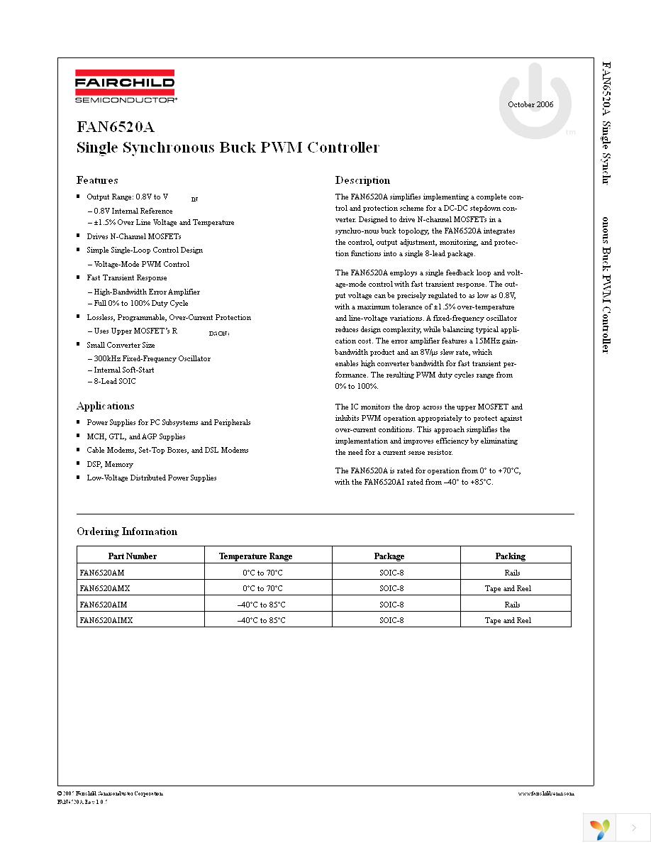 FAN6520AMX Page 1