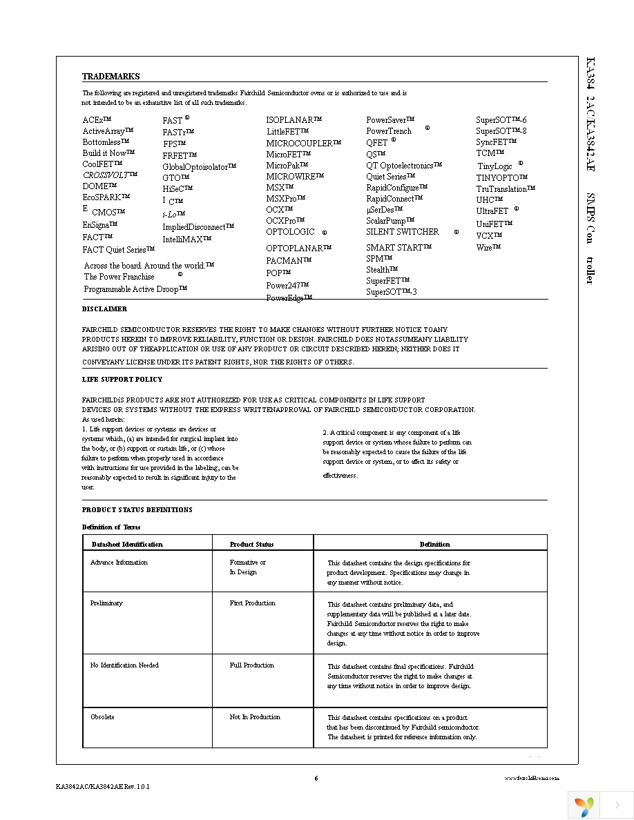 KA3842AES Page 6