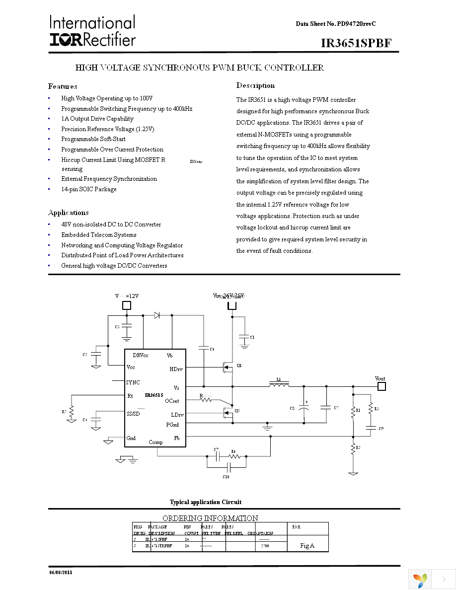 IR3651SPBF Page 1