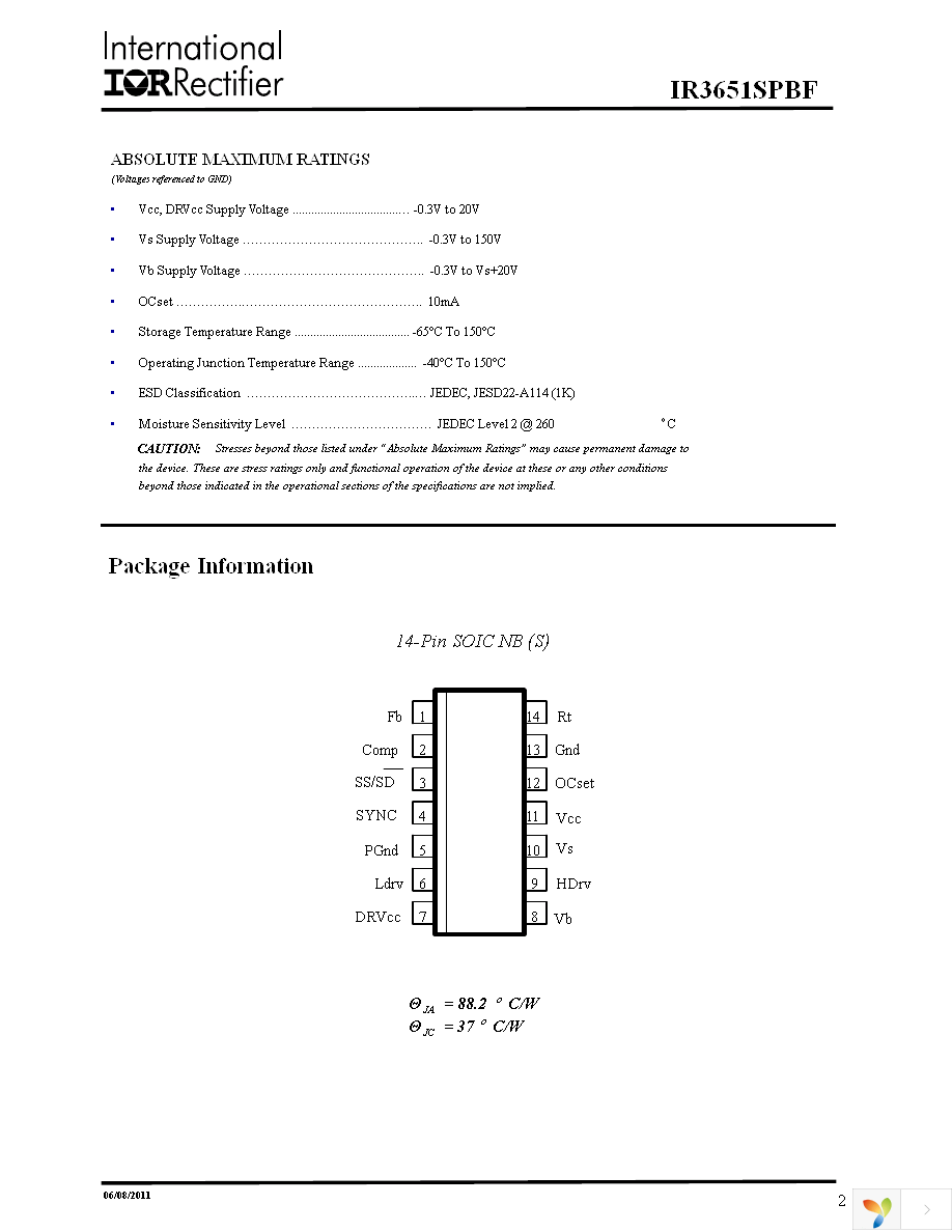 IR3651SPBF Page 2